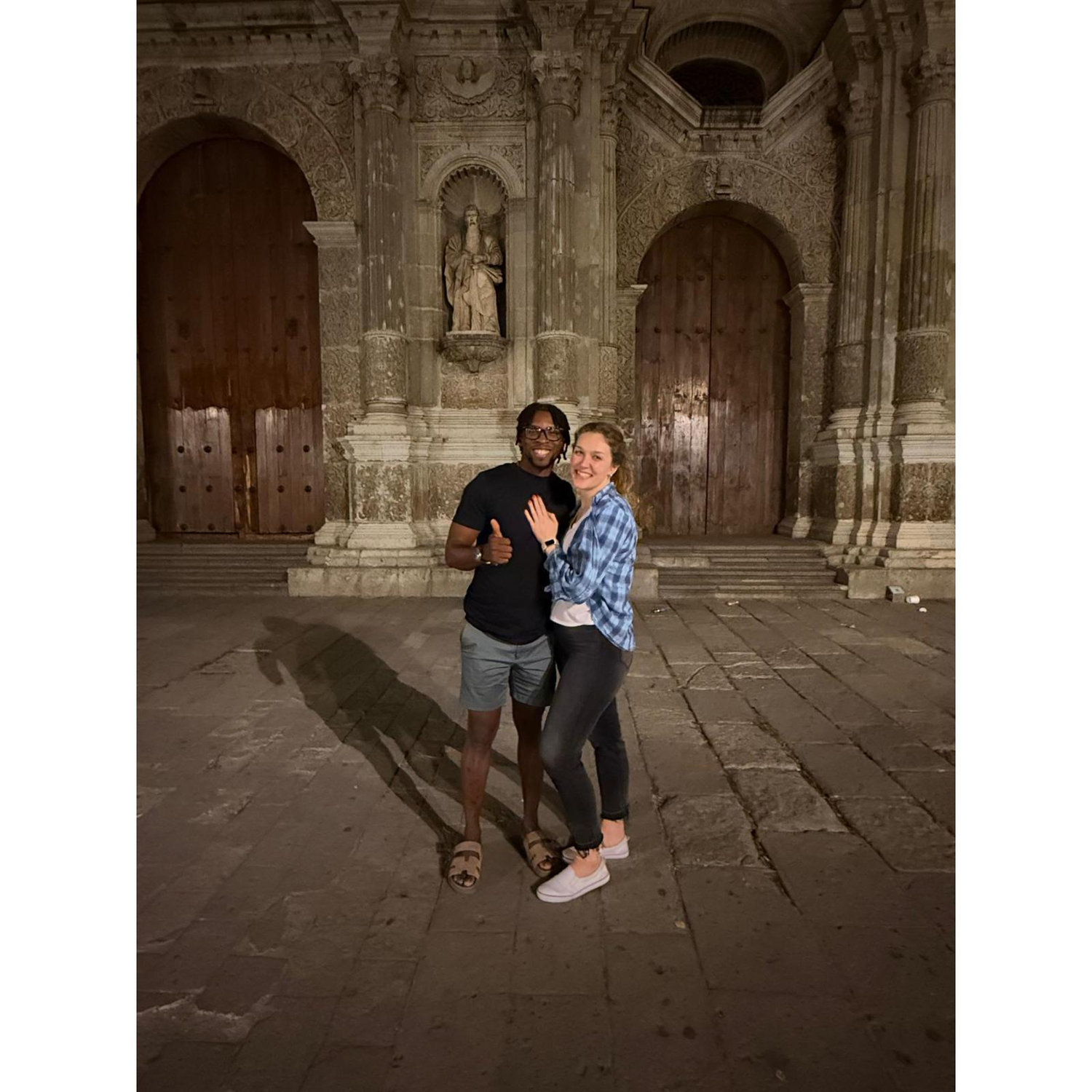 In front of La Catedral in Oaxaca, Mexico!