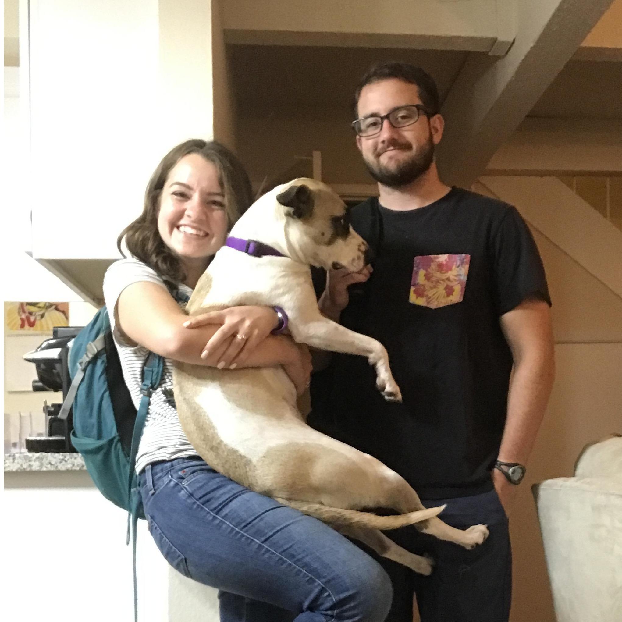 Moved in together & both started our Master's programs, 2017