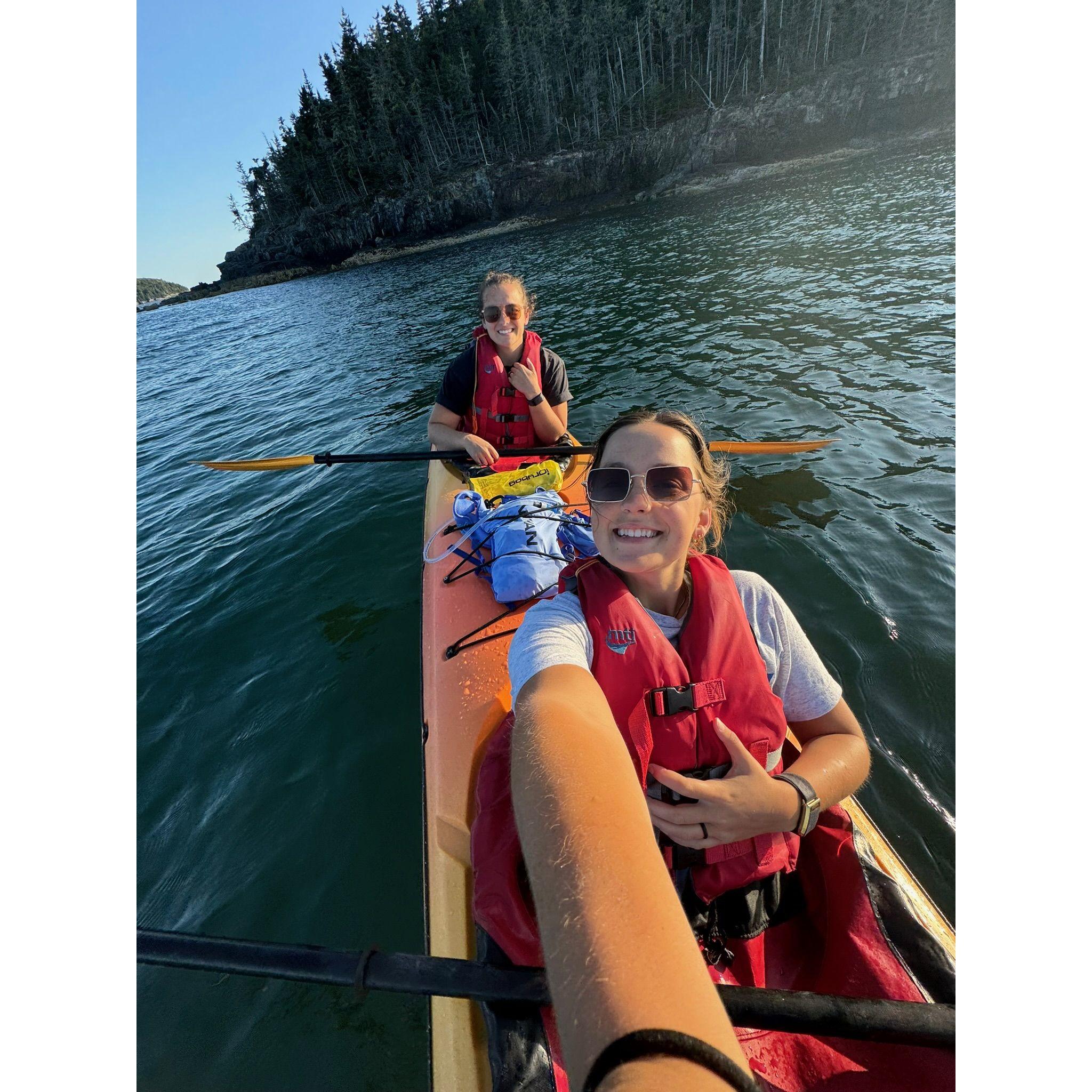 Kayaking in Acadia