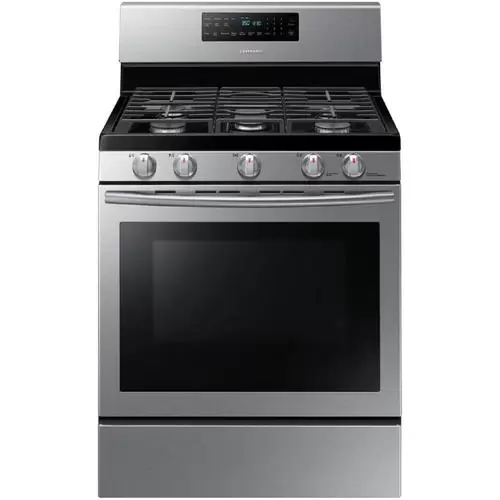 Samsung 5 Burners 5.8-cu ft Self-Cleaning Convection Freestanding Gas Range (Stainless Steel) (Common: 30-in; Actual: 29.75-in)
