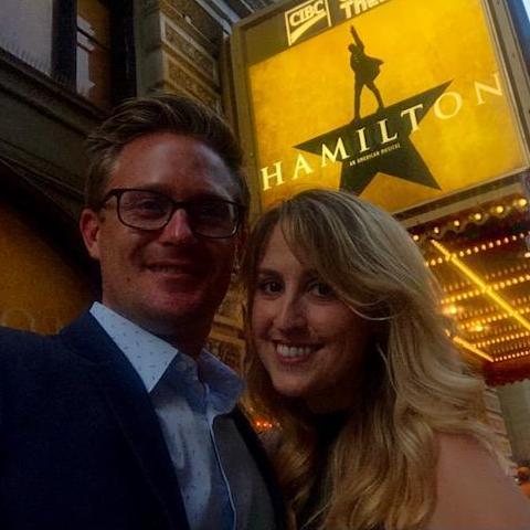 Seeing Hamilton in Chicago for Lindsey's birthday