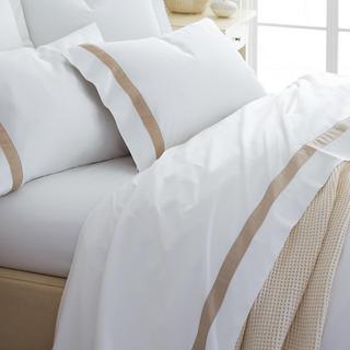 Banded 4-Piece Organic Sheet Set