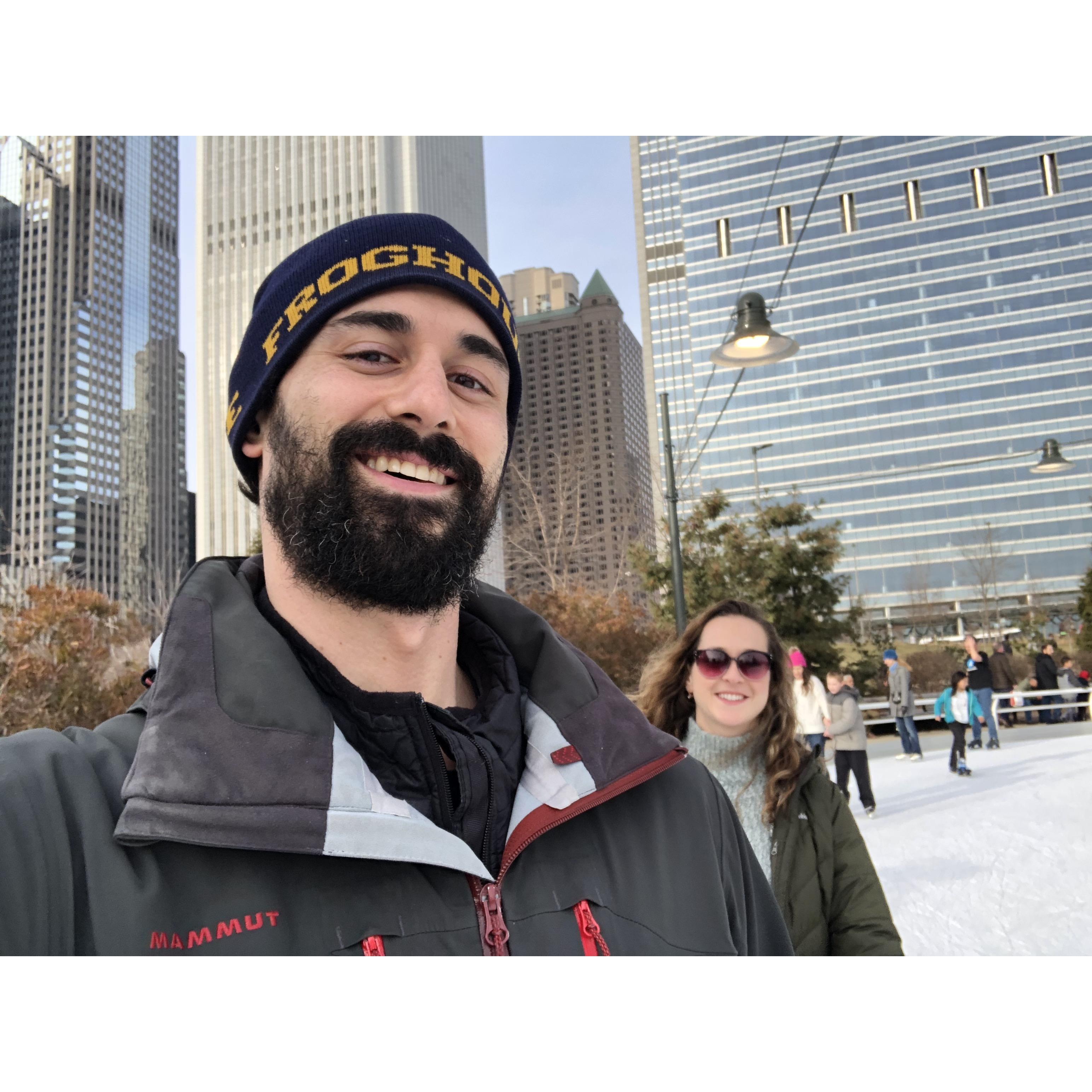 Our first time ice skating together!