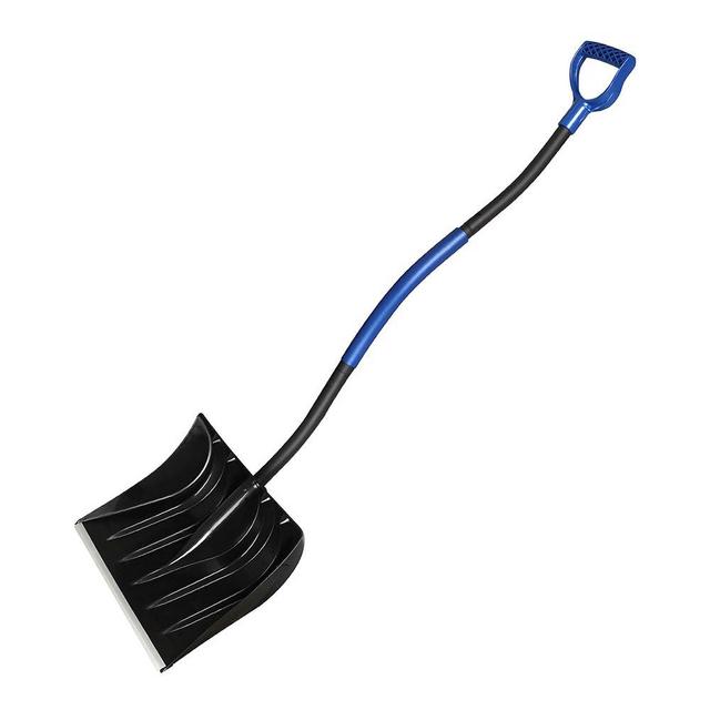 ORIENTOOLS Snow Shovel with D-Grip Handle and Durable Aluminum Edge Blade, an Ideal Accessory for Your Car, Truck, Recreational Vehicle, etc.(Blade 16.9")
