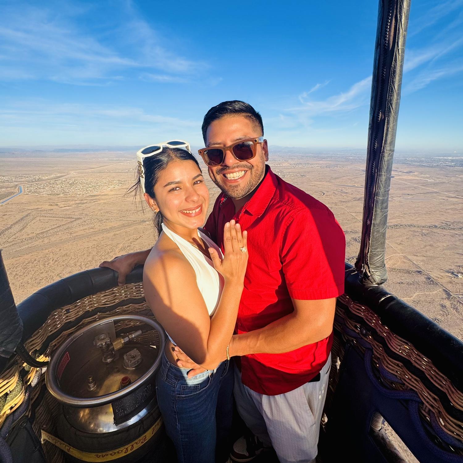 From the moment we said yes on that magical hot air balloon ride in Arizona, we knew our love was destined for greatness. Here's a glimpse into our journey to forever...