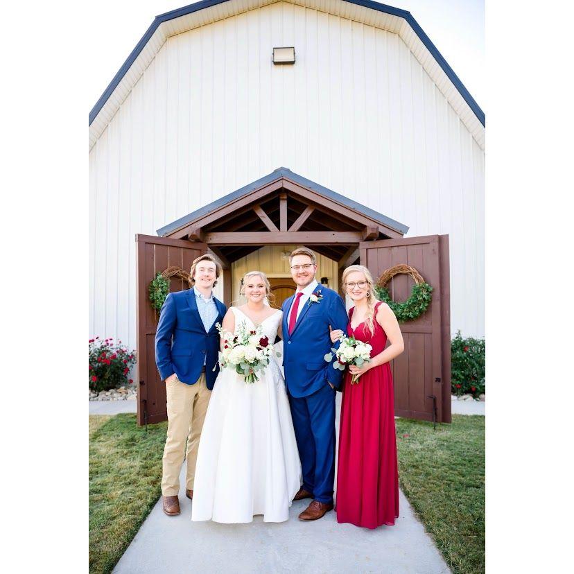 10/15/22- Hannah and Landon with Hannah's brother, Coleman, and his bride, Katie!