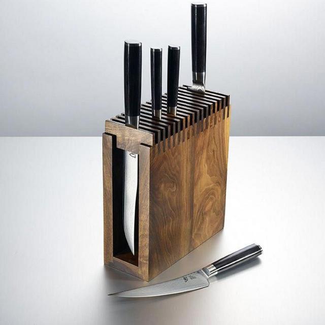 READY TO SHIP Oak knife block, Oak Knife display, wooden knife block, Oak Knife Rack, oak Kitchen Knife block, wooden universal knife stand