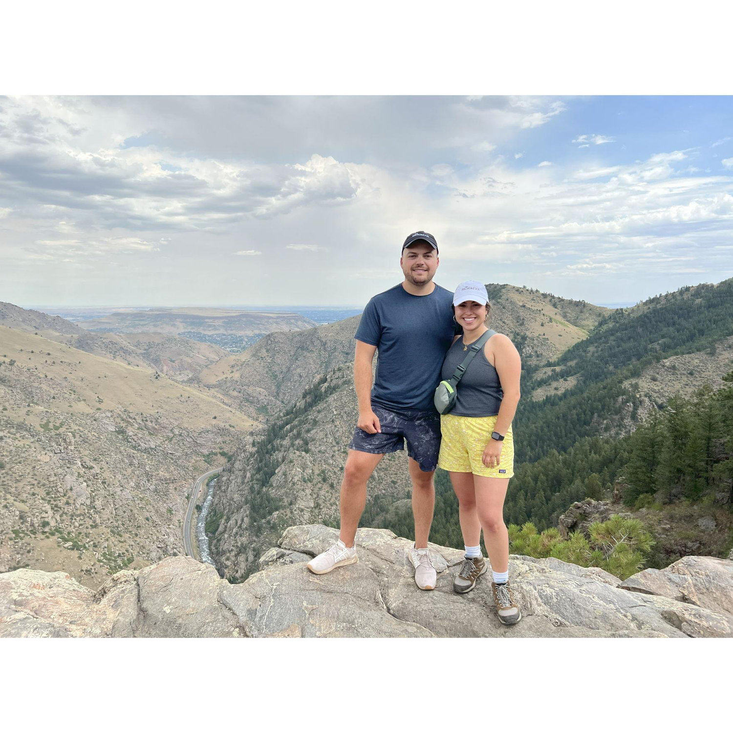 Hiking together on Lookout Mountain