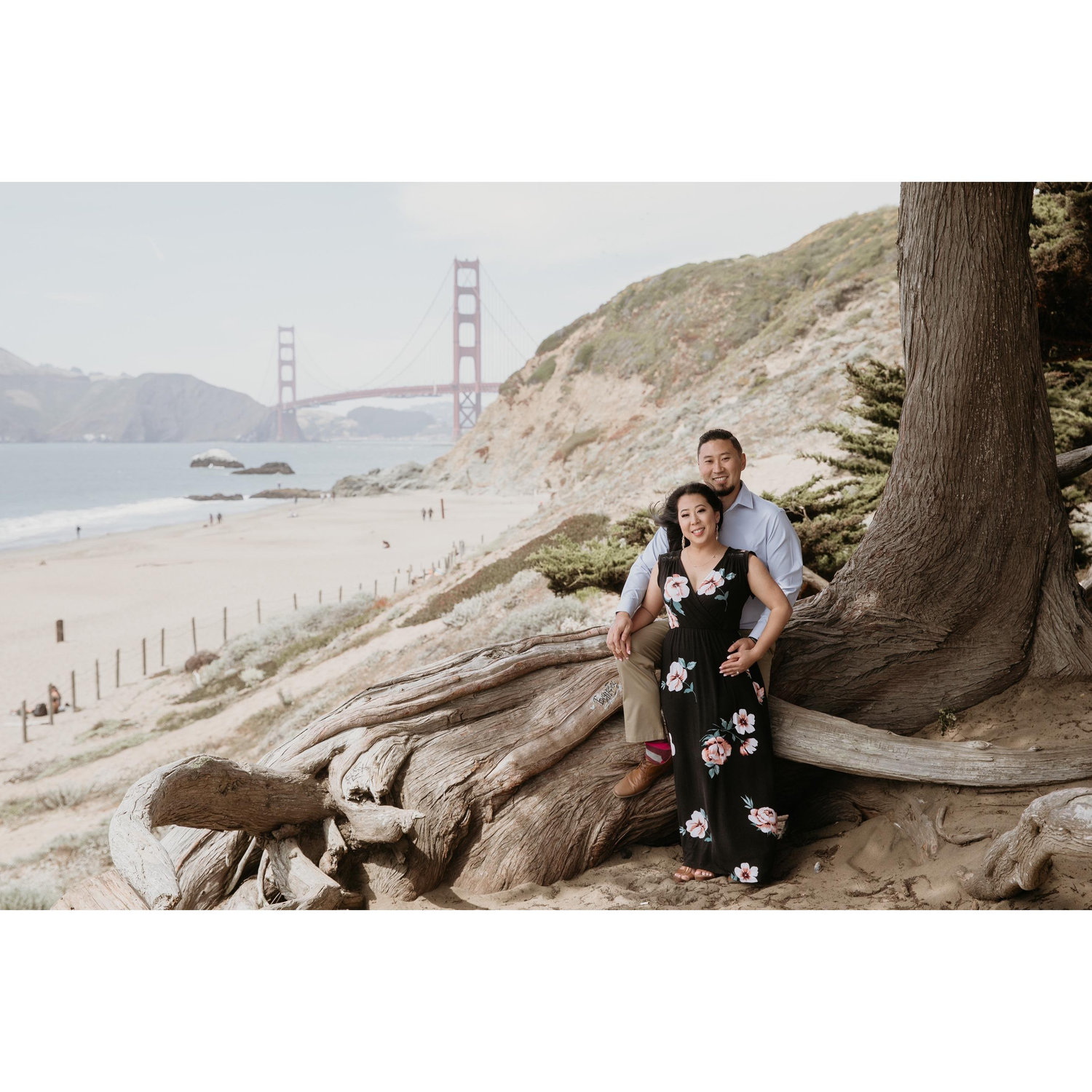 Our SF engagement shoot at Baker Beach