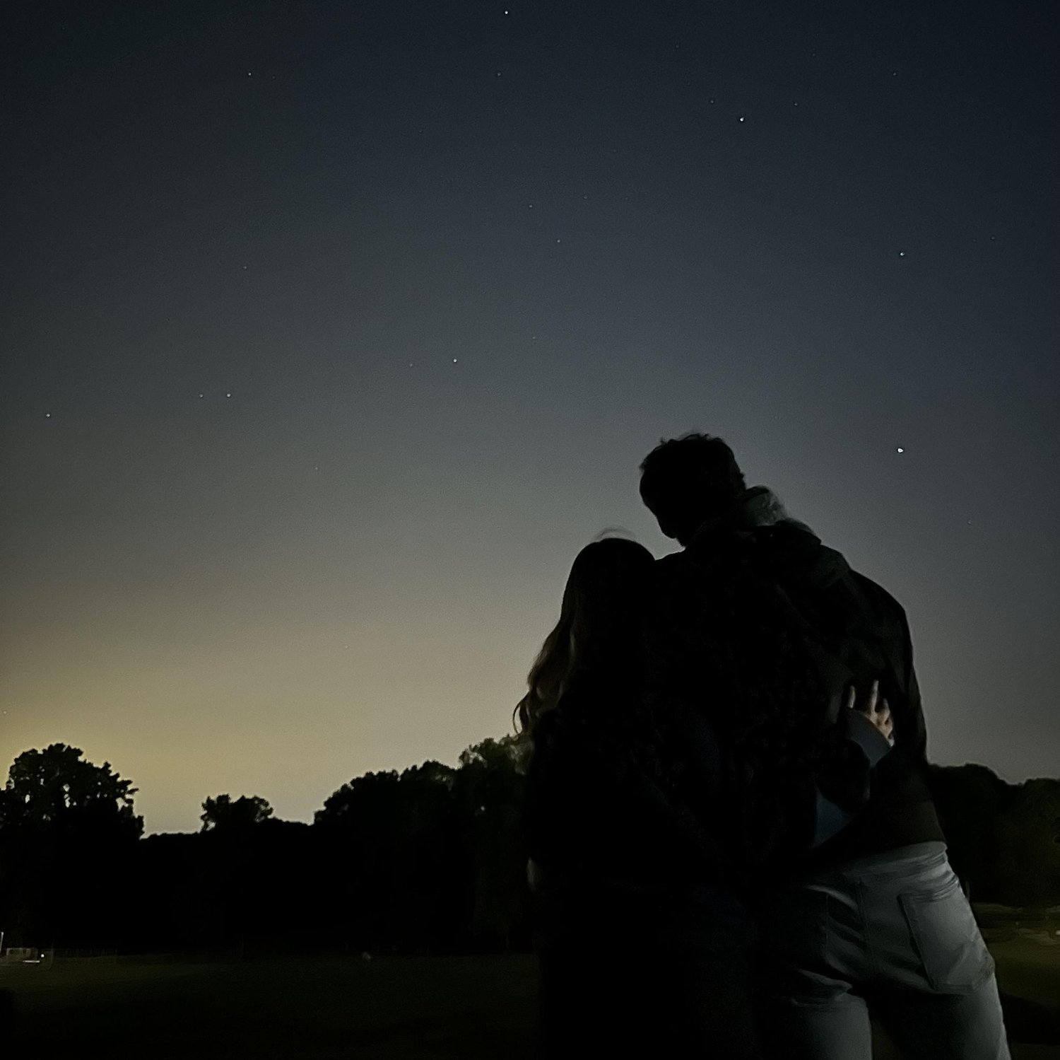 This photo was taken of us watching the stars about 5 minutes before Ty got on one knee and proposed!