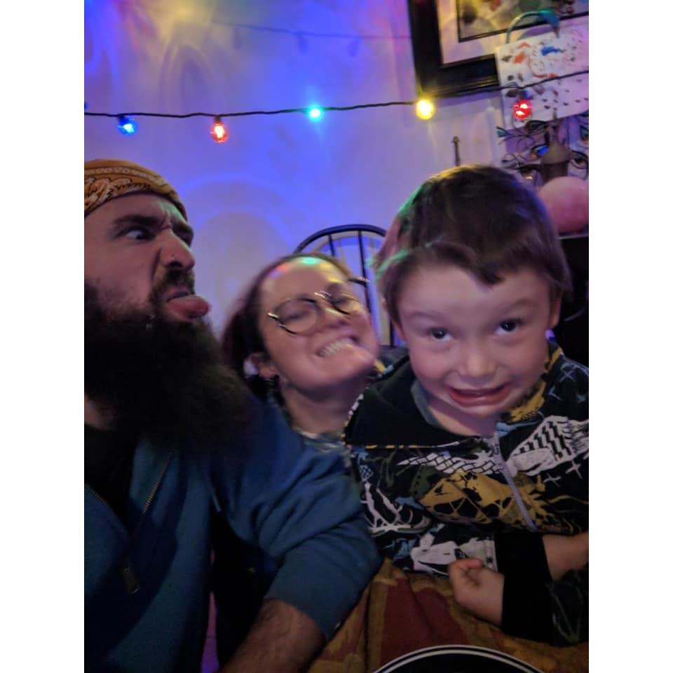 Silly selfie from Pip's birthday