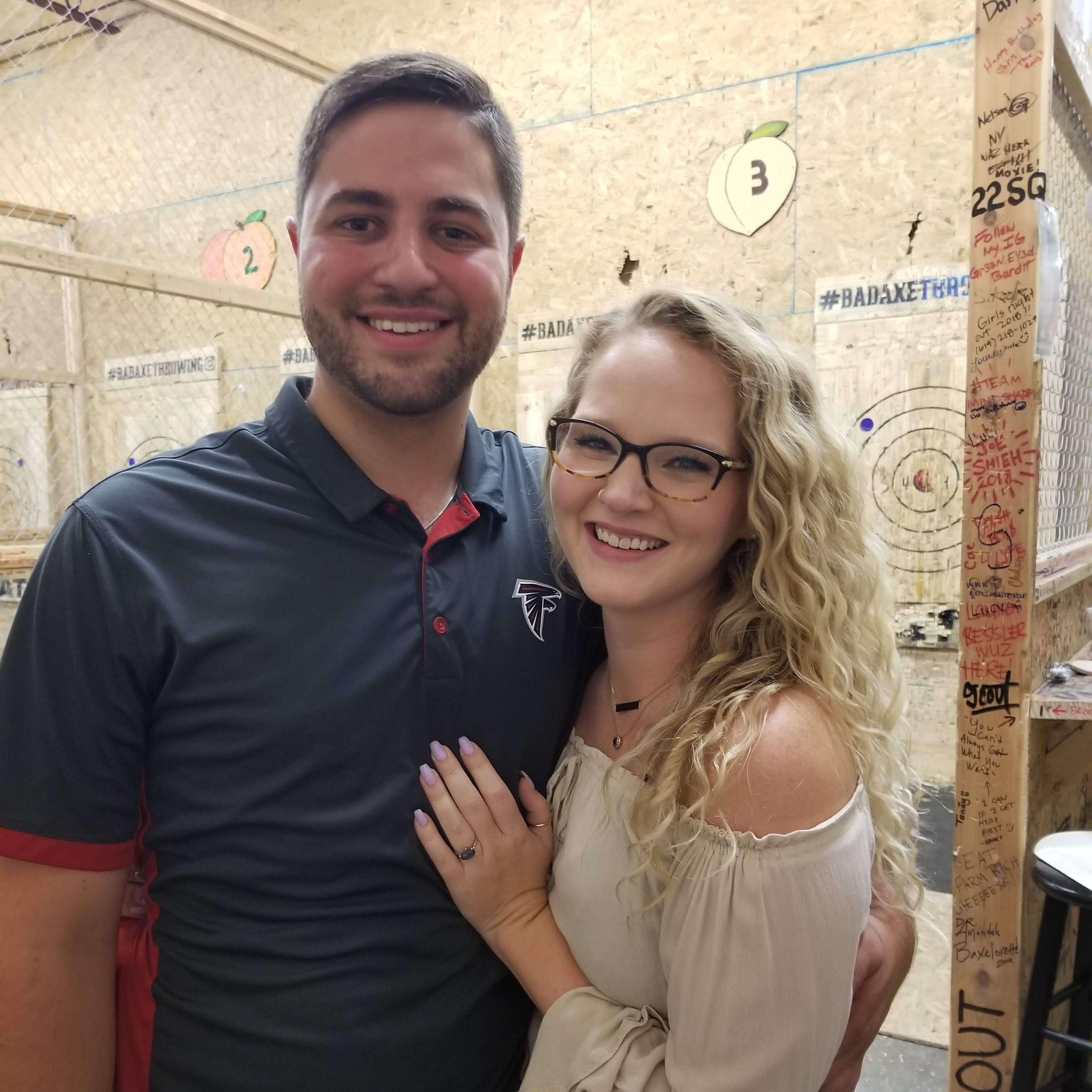 Amber's 26th Birthday - Axe Throwing Aug. 2018