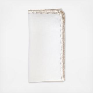 Crochet Edge Napkin, Set of 4