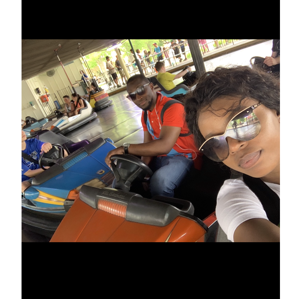 We were having fun at Kings island park