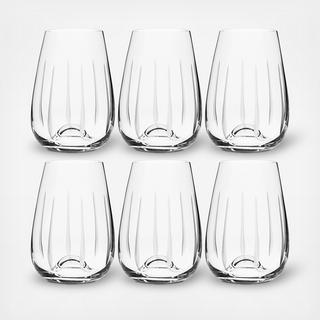 Teardrop All Purpose Glass, Set of 6