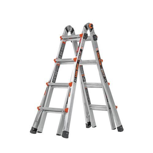 Little Giant Ladders Aluminum 18-ft Reach Type 1A - 300 lbs. Capacity Telescoping Multi-Position Ladder
