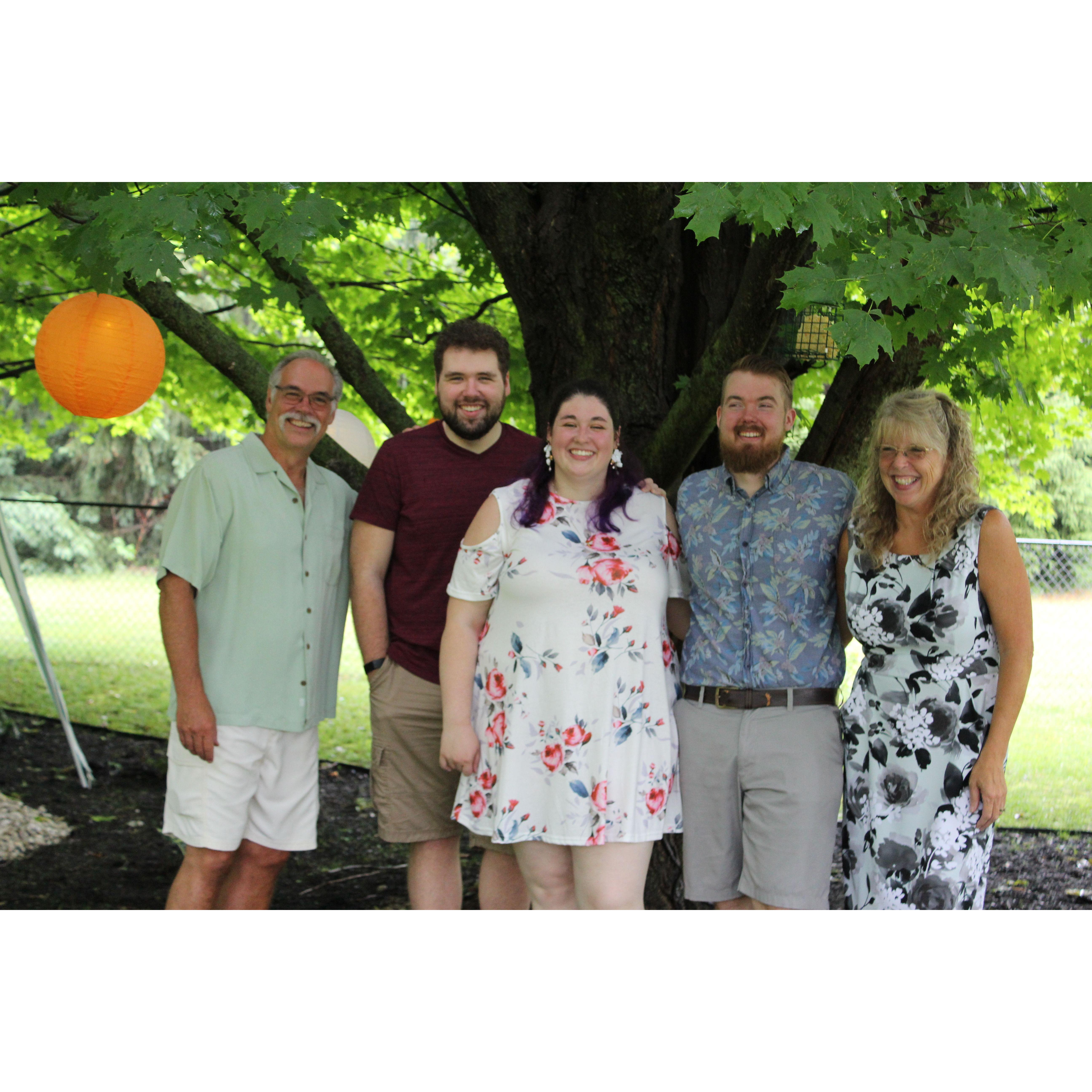 Danielle's family on our wedding day