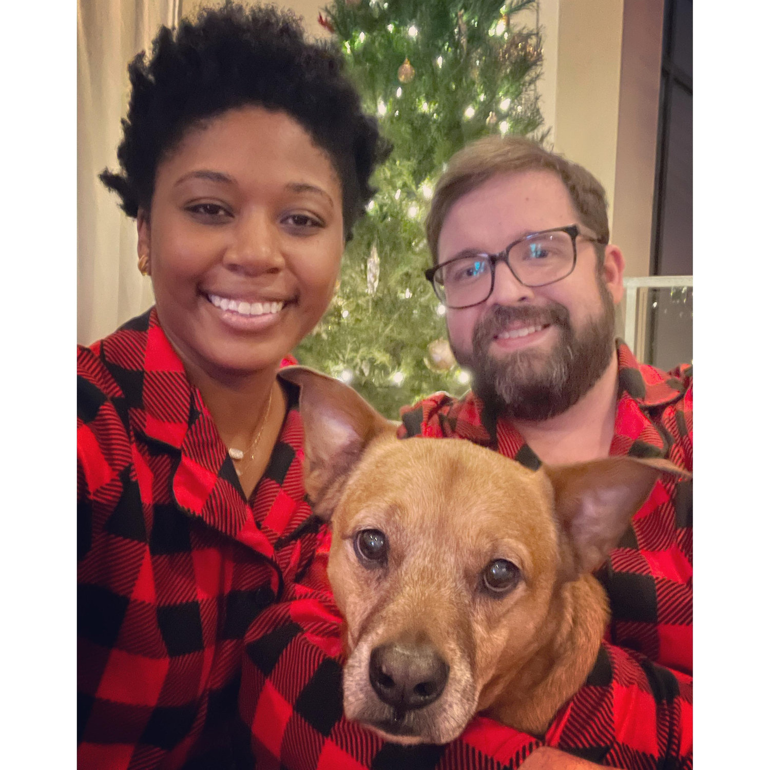 We celebrated Christmas 2021 with matching pajamas.