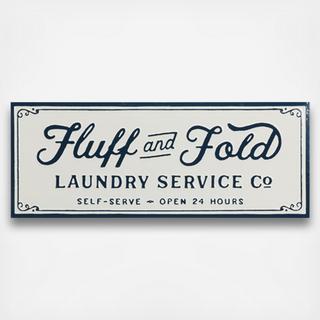 Fluff And Fold Embossed Enamel Wall Decor