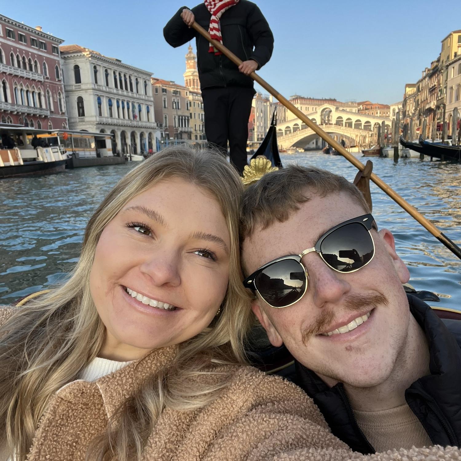 Gondola ride in Venice