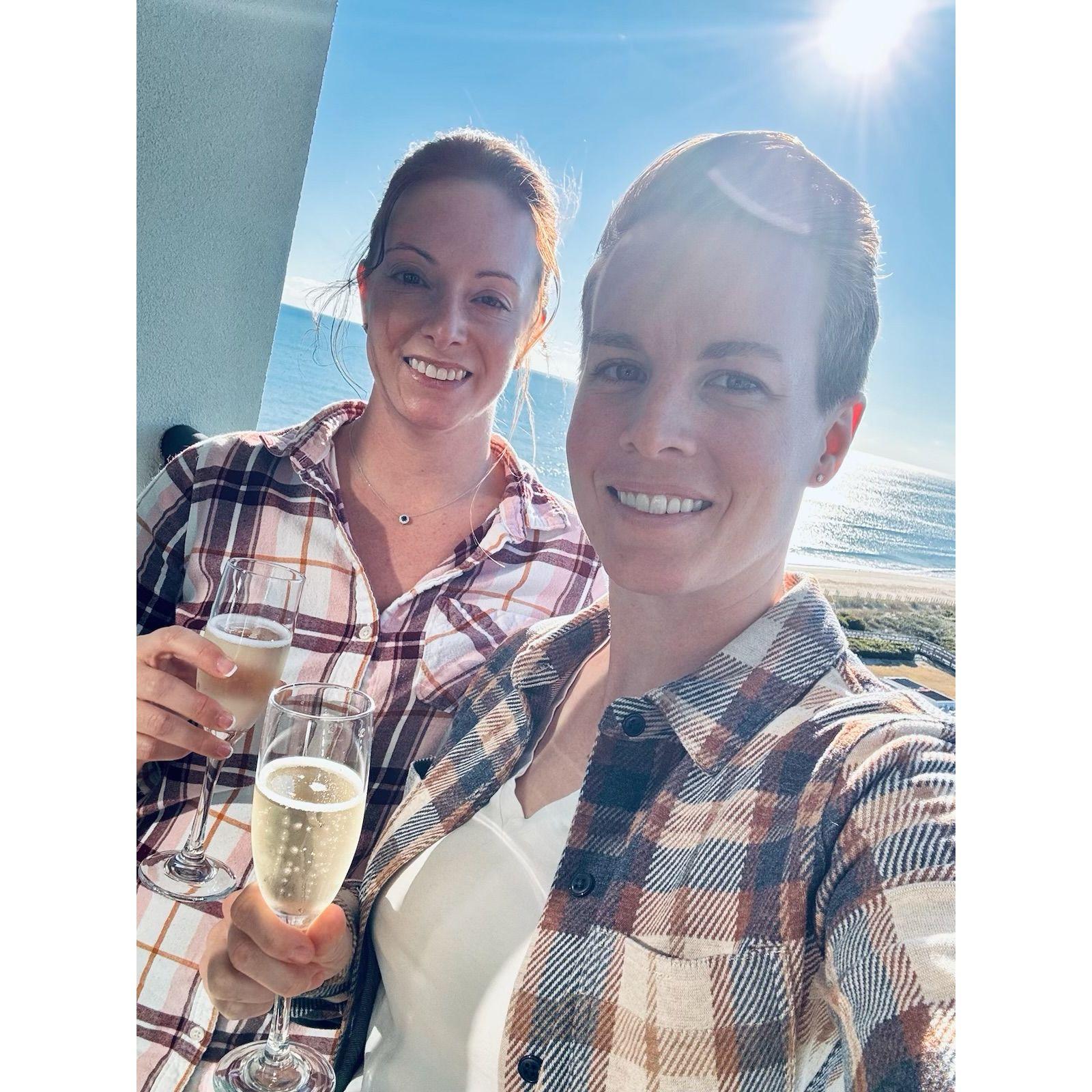 Getting ready for Sarah's USMC ball, November 2024