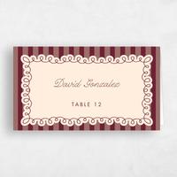 Red Wedding Place Card - Imogen