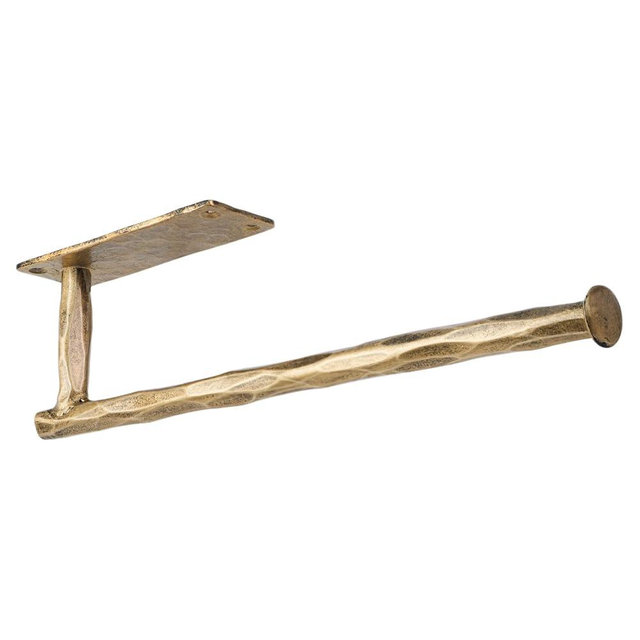 Paper Towel Holder Wall Mounted Under Cabinet, Vintage Hand Forged 13" Solid Paper Towel Holder for Kitchen, Bathroom, Sink, Pantry & Fridge