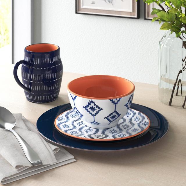 Viggo 16 Piece Dinnerware Set, Service for 4