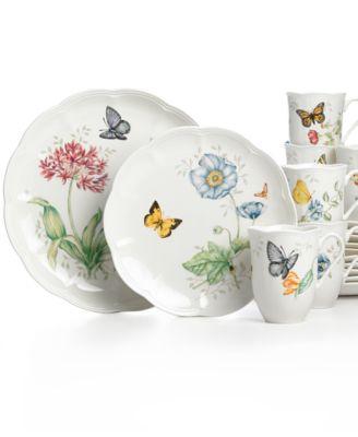 Butterfly Meadow 7-Piece Tea Set, Service for Two