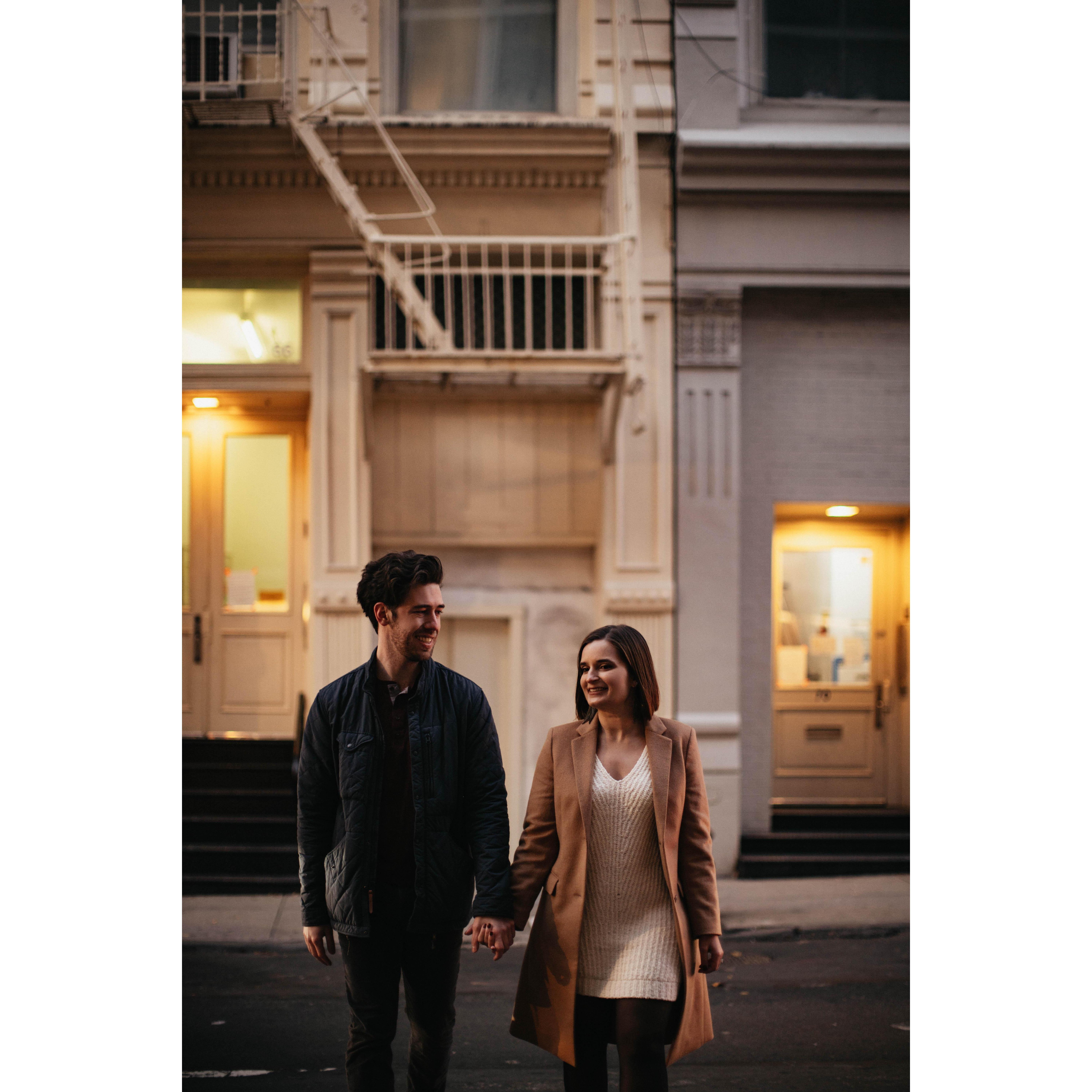 One of our engagement photos from our wonderful wedding photographer, Liz Gibbs