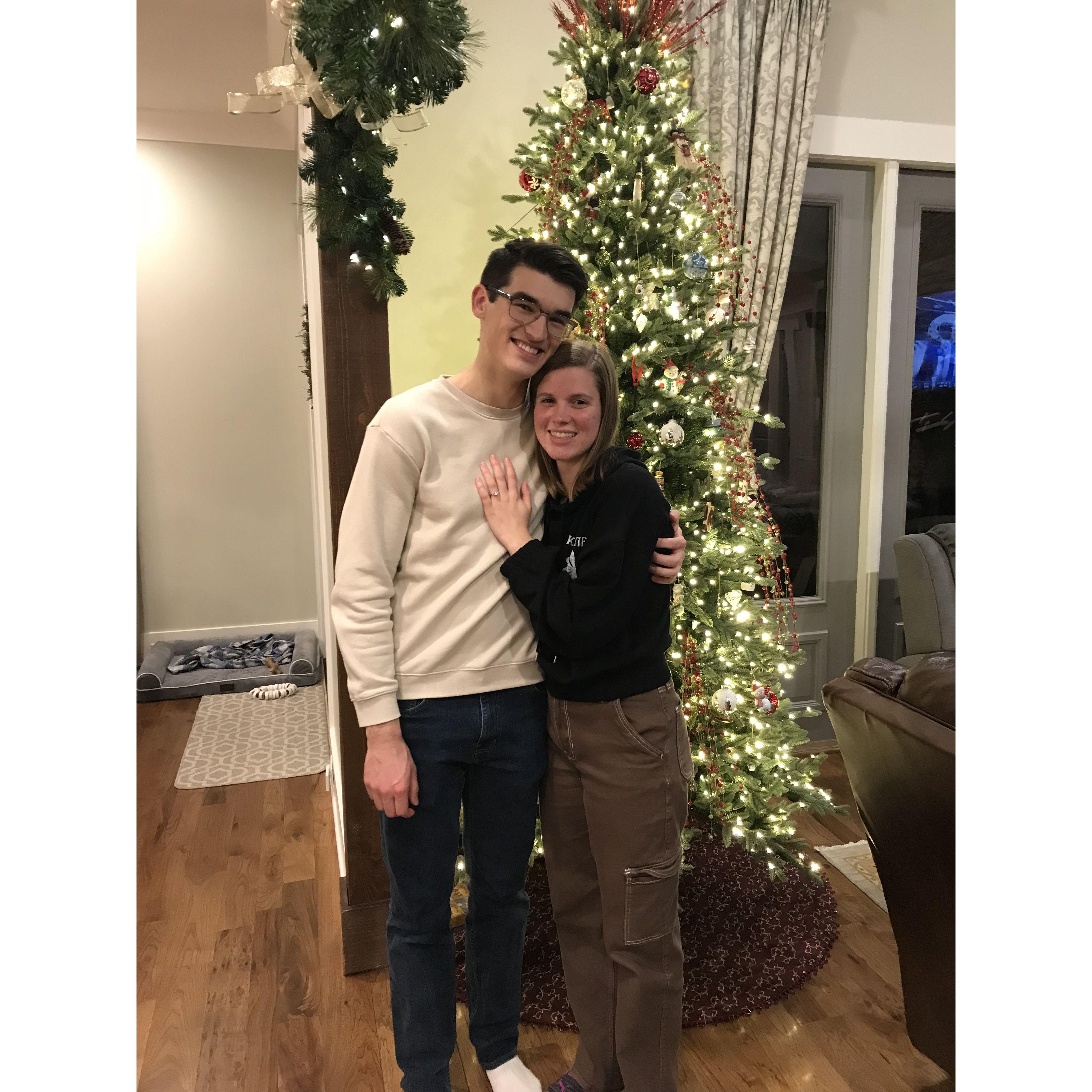 Our first picture as an engaged couple
