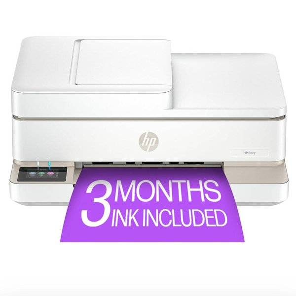 HP Envy 6555e Wireless All-in-One Color Inkjet Printer, Print, scan, Copy, Duplex Printing Best-for-Home, 3 Months of Instant Ink Included (714N5A)