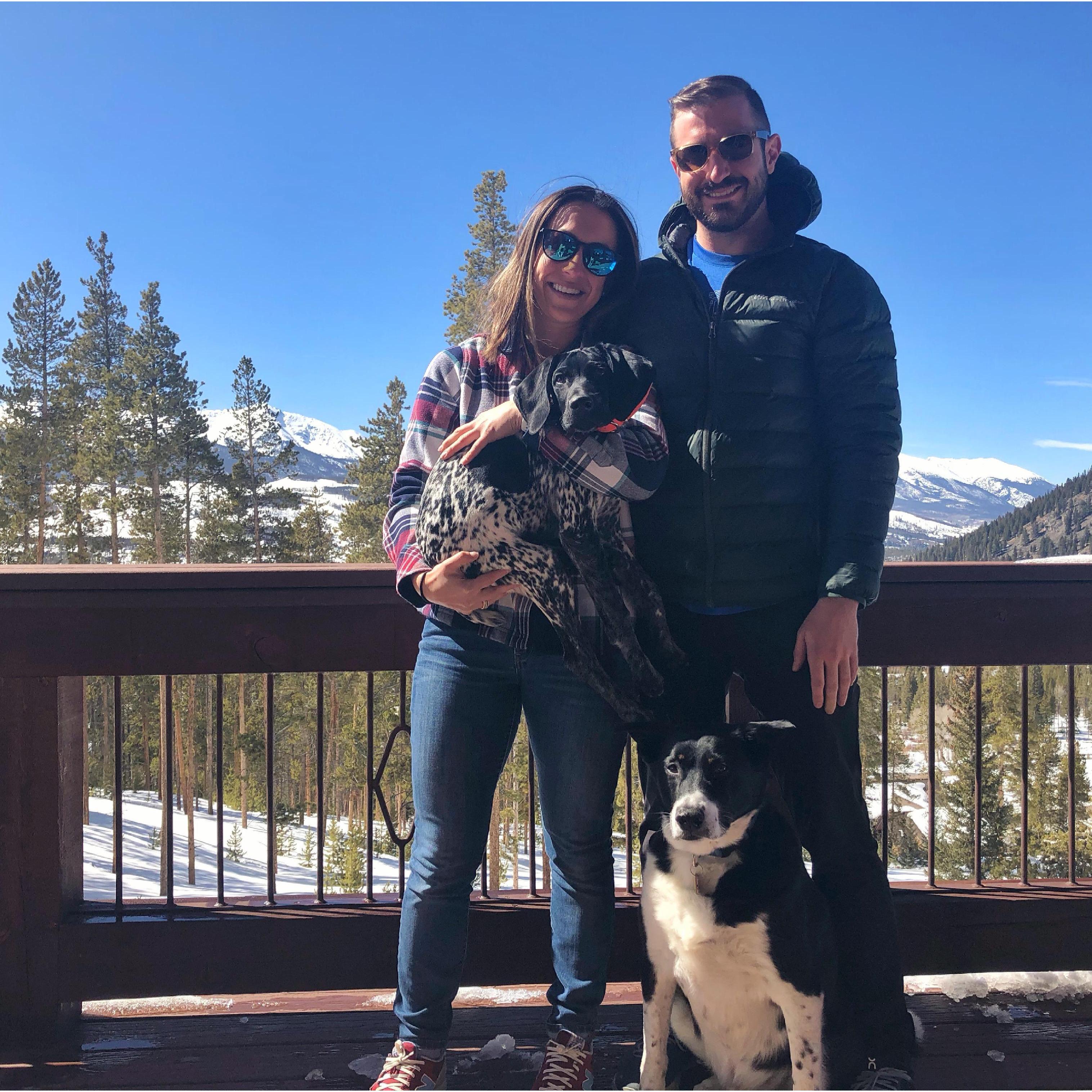 Our first photo together in Breckenridge, Colorado!