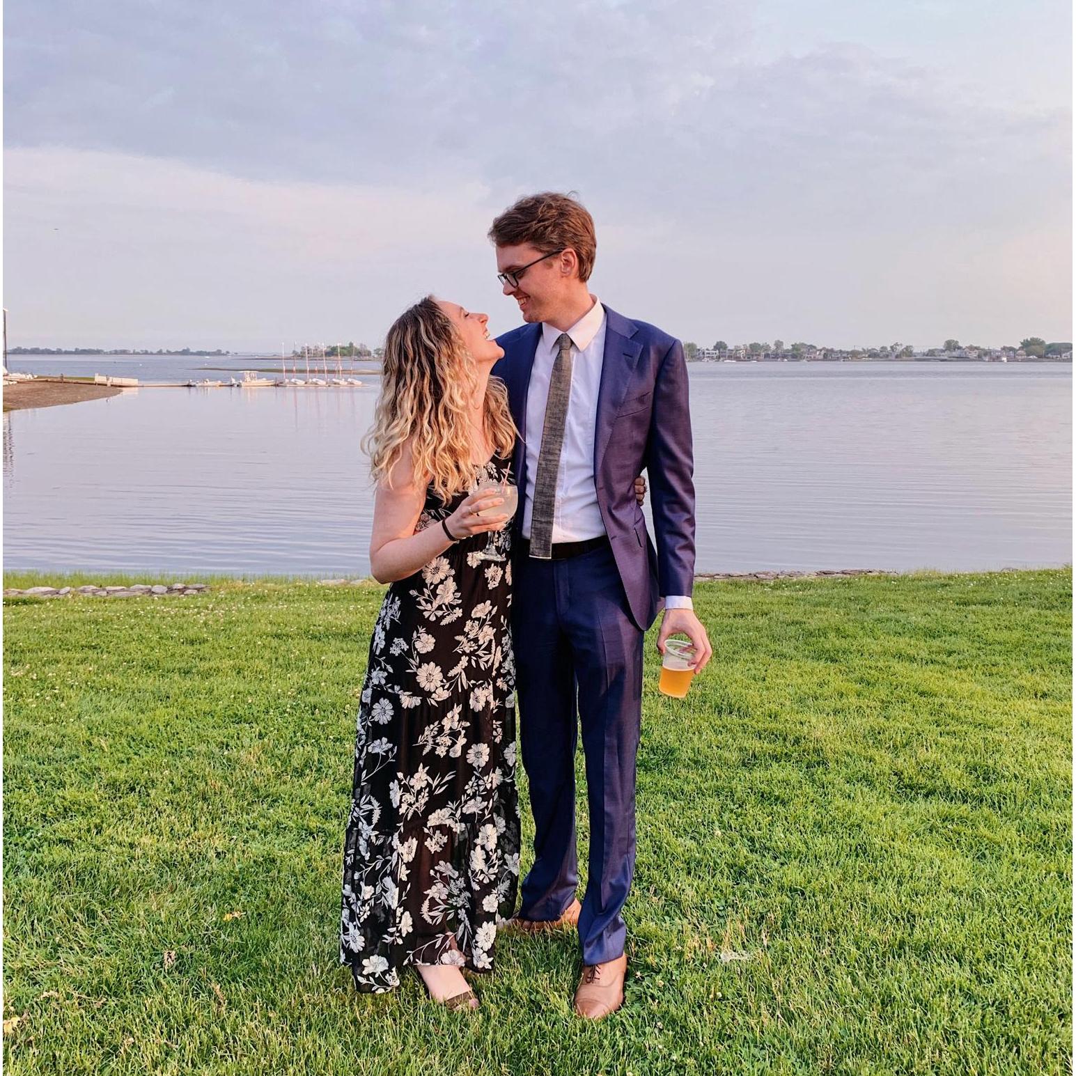At our friend Bonnie's beautiful wedding.