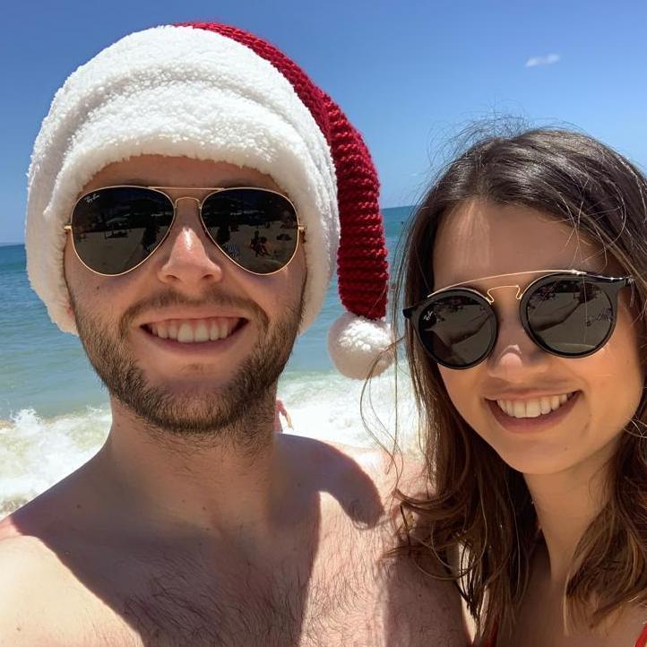 Christmas Day on the beach in Noosa Bay