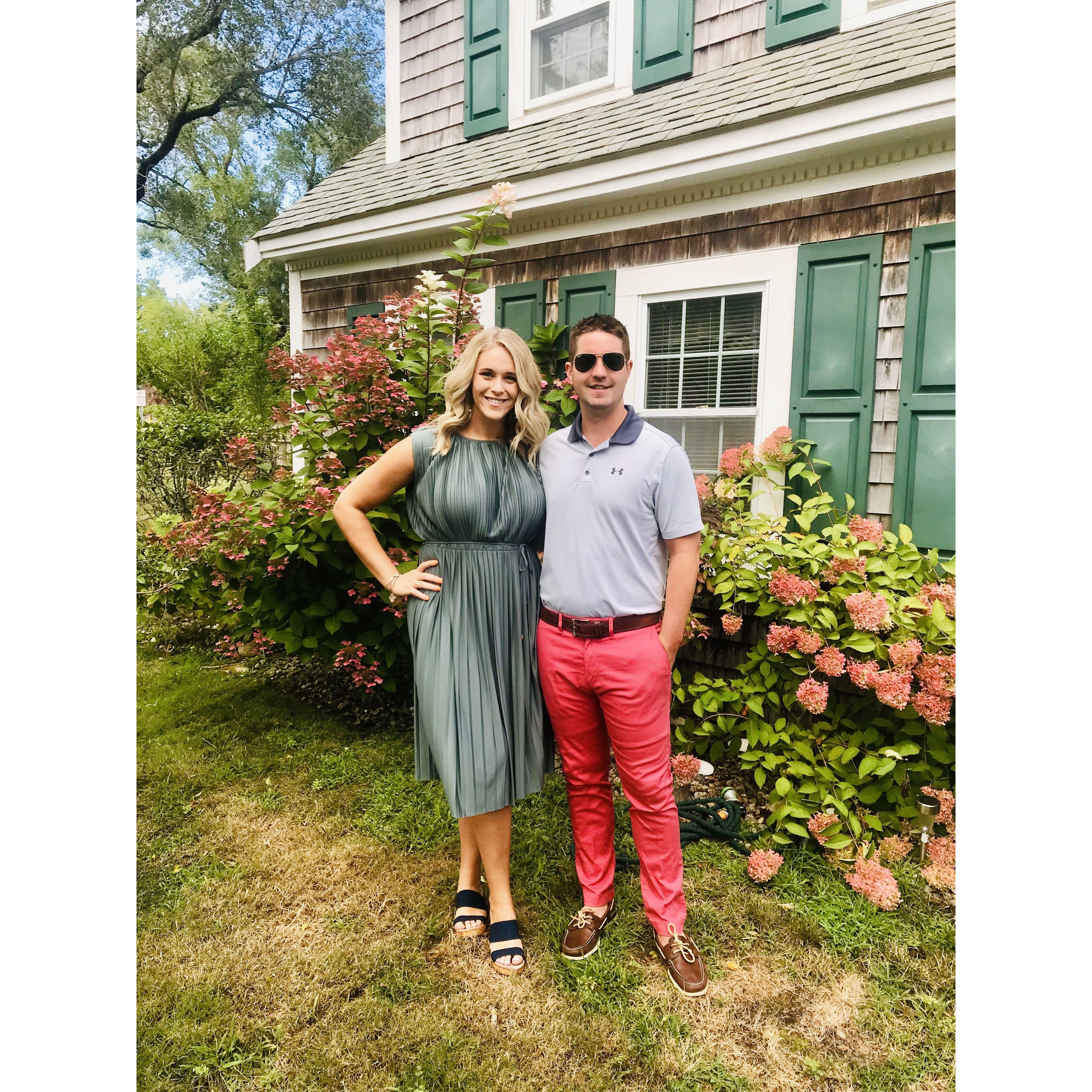 SEPT. 2019 - ready for Cousin Joe & Colleen's wedding in Dennis, MA