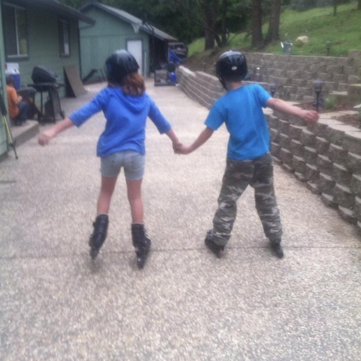 First time we held hands (maybe)