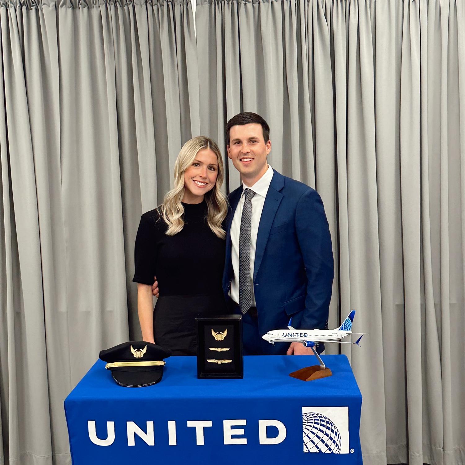 Hunter got his wings at United