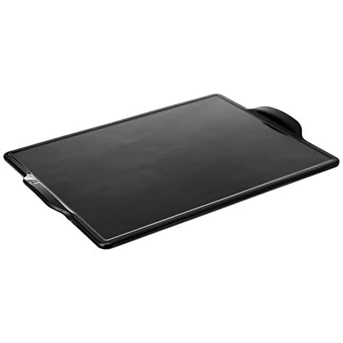 Emile Henry Rectangular Grill/Oven pizza stone, 18.0" x 14.0", Charcoal