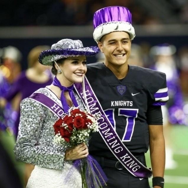 The moment we were announced Senior Homecoming King & Queen!