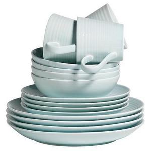 Gordon Ramsay by Royal Doulton® Maze Stoneware 16pc Dinnerware Set Blue
