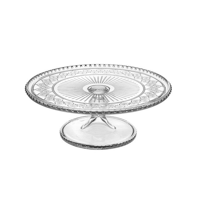 Godinger Claro Clear Cake Plate