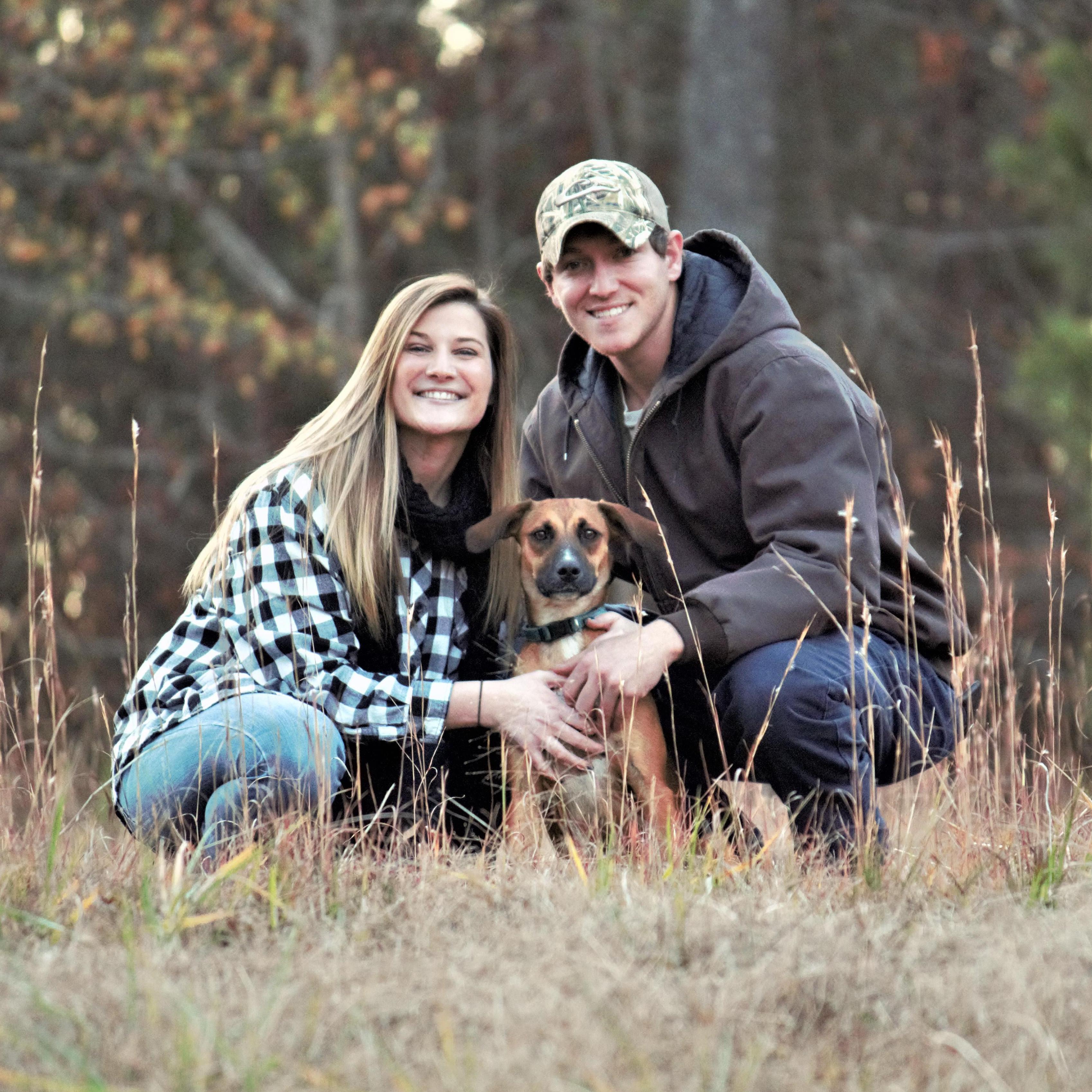 Our first photo on the land we built our home on.