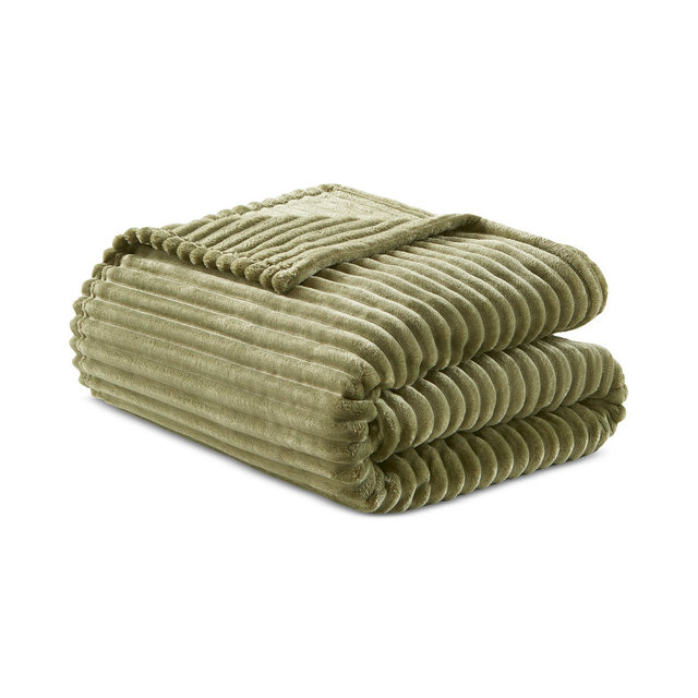 Arch Studio Ribbed Plush Blanket, King, Macy's Exclusive