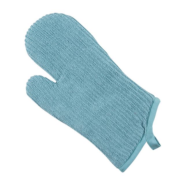 Mainstays Cotton Terry Oven Mitt, 12.5 in x 7 in, Blue, 1 Piece