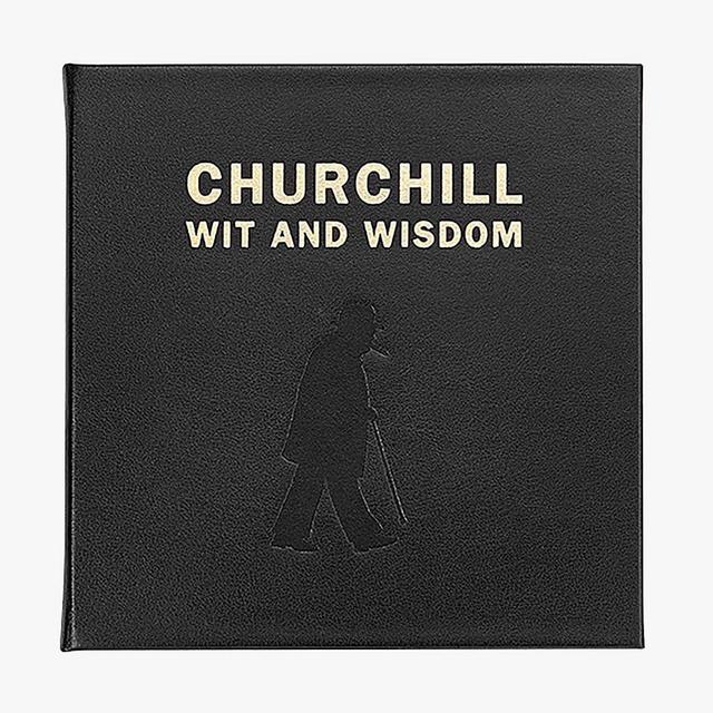 Leather Churchill Wit And Wisdom Coffee Table Book
