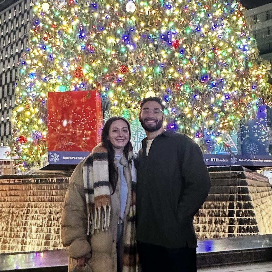 Our first Detroit tree lighting