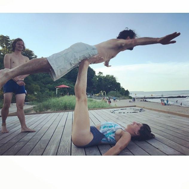 Acro Yoga at the beach 2017