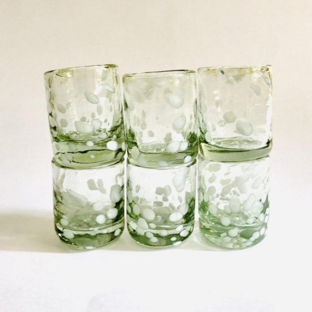 Blown Glass Mezcal Shot Glasses (6 Pack)