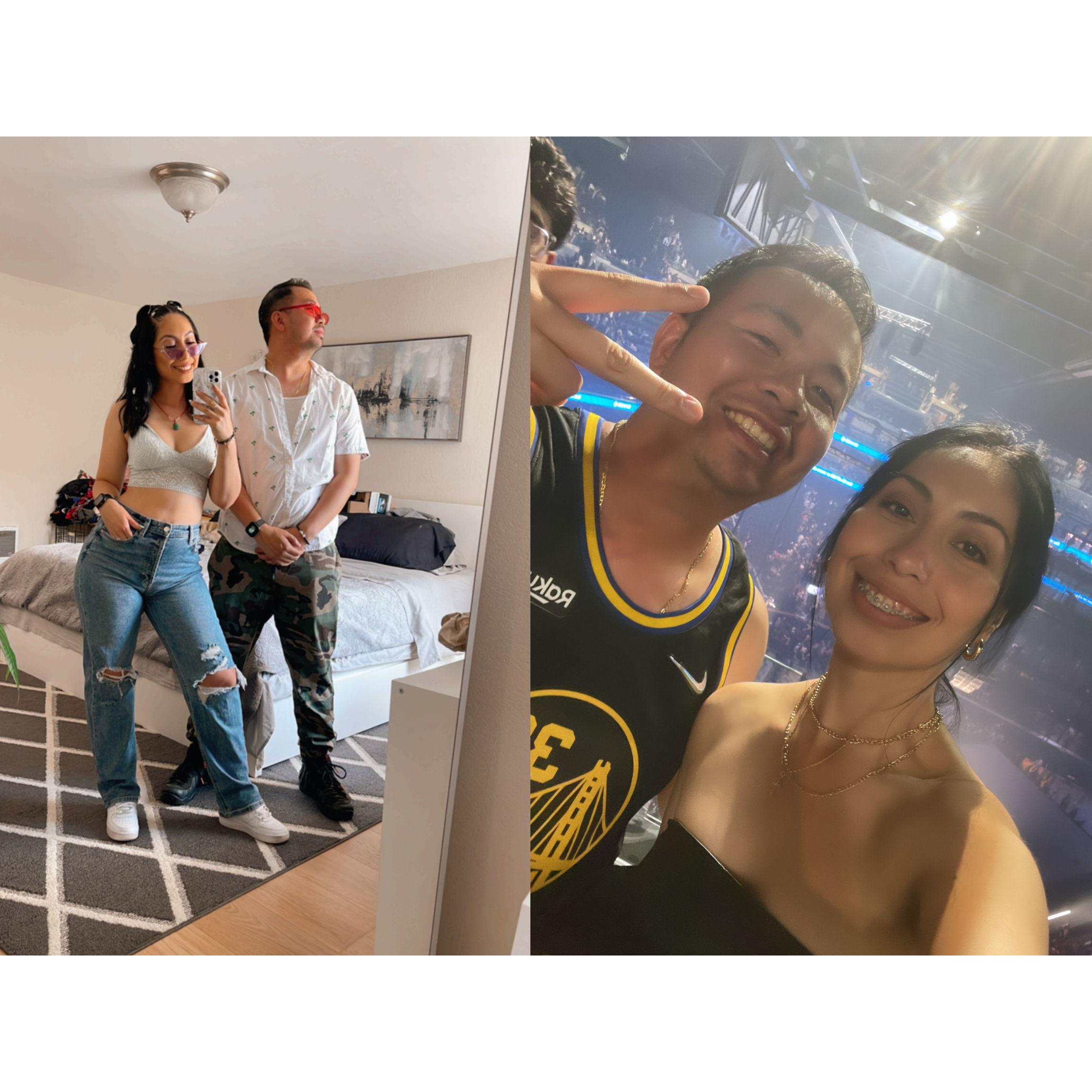 Bad Bunny Concert (Left), Drake Concert (Right)
